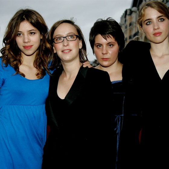 L’équipe de Naissance des pieuvres et son Swann d'Or du Prix de la Jeunesse : Adèle Haenel, la scénariste Céline Sciamma, Pauline Acquart et Louise Blachère