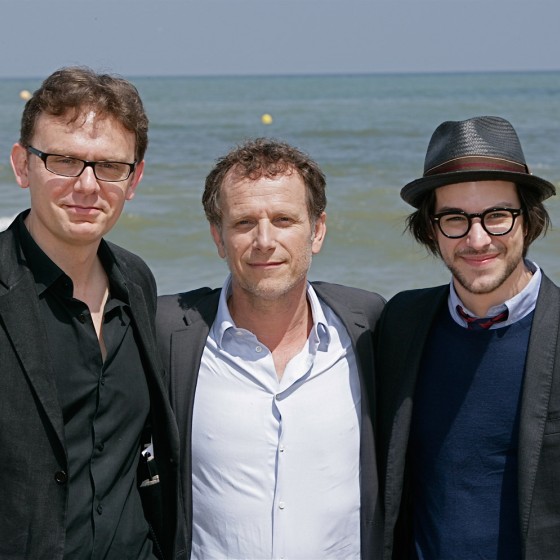 Le réalisateur de Insoupçonnable, Gabriel Le Bomin, et ses acteurs Charles Berling et Marc-André Grondin