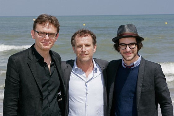 Le réalisateur de Insoupçonnable, Gabriel Le Bomin, et ses acteurs Charles Berling et Marc-André Grondin