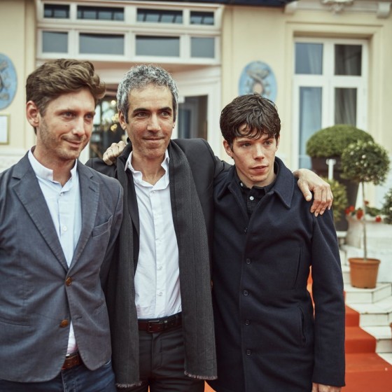 L'équipe de *Departure* venue présenter le film : **Andrew Steggall** réalisateur, **Guillaume Tobo** producteur et **Phénix Brossard **acteur principal