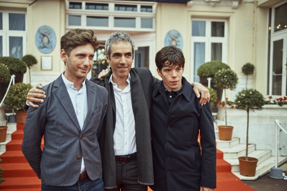 L'équipe de *Departure* venue présenter le film : **Andrew Steggall** réalisateur, **Guillaume Tobo** producteur et **Phénix Brossard **acteur principal