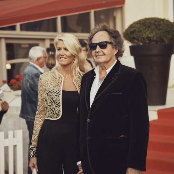 **Alice Bertheaume** et **Gonzague Saint Bris**, écrivain et Président Fondateur du Festival