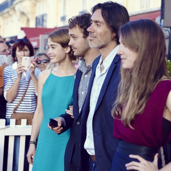 **Katia Cuq, Mathieu Metral, Emmanuel Mouret** et **Fanny Mauferon Vernet**, venus présenter* Aucun Regret* de **Emmanuel Mouret**