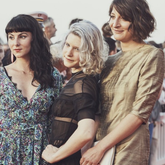 **Anna Cazenave-Cambet**, réalisatrice de *Gabber Lover*, Julia Artamonov, actrice principale de *Hotaru* de **William Laboury** et **Géraldine Amgar**, chargée de diffusion à la Fémis