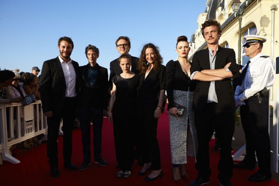 Jury de la compétition Courts métrages : Yaniss Lespert, Swann Arlaud, Gabriel Le Bomin, Solène Rigot, Salomé Richard, Élodie Frégé et Olivier Chantreau.  (Coiffés par Franck Provost et maquillés par Dr. Hauschka).