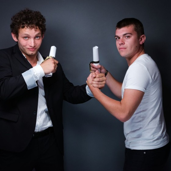 Théo Cholbi et Zacharie Chasseriaud, meilleurs acteurs ex aequo dans *Tropique*.