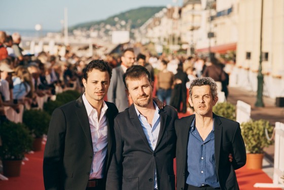 l'équipe du film *Une Vie Violente* : Henri-Noël Tabary, Frédéric Jouve et Thierry De Peretti
