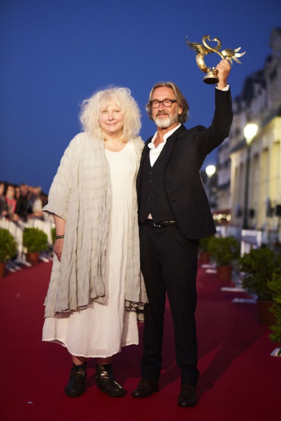 Yolande Moreau et Martin Provost Swann d'Or du meilleur film 2017 pour *Sage femme.*