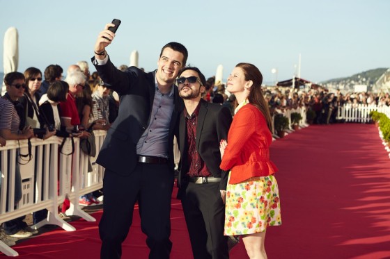 Lucas Degeuser, Morgane Marinos et Luc He, pour le film *Malgrin Debotté*