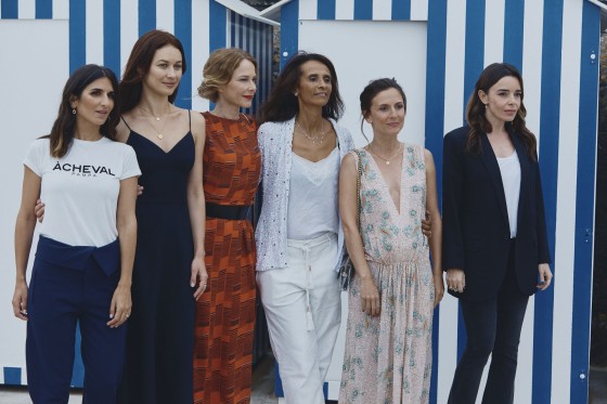 Géraldine Nakache, Olga Kurylenko, Pascale Arbillot, Karine Silla-Perez *(Antik Batik)*, Camille Chamoux *(Antik Batik)* et Élodie Bouchez, membres du Grand Jury 
*Maquillage Dr Hauschka Coiffure Franck Provost*