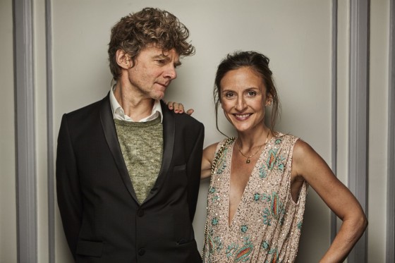 Les deux parrains et marraines du Jury Jeunesse, Nicolas Vaude et Camille Chamoux *(Antik Batik)*
*Maquillage Dr. Hauschka, coiffure Franck Provost*