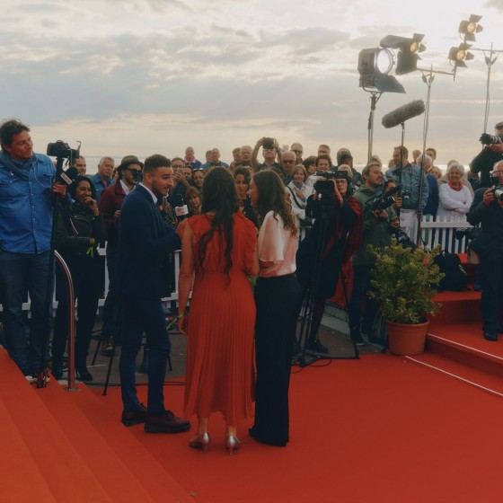Interview sur le tapis rouge